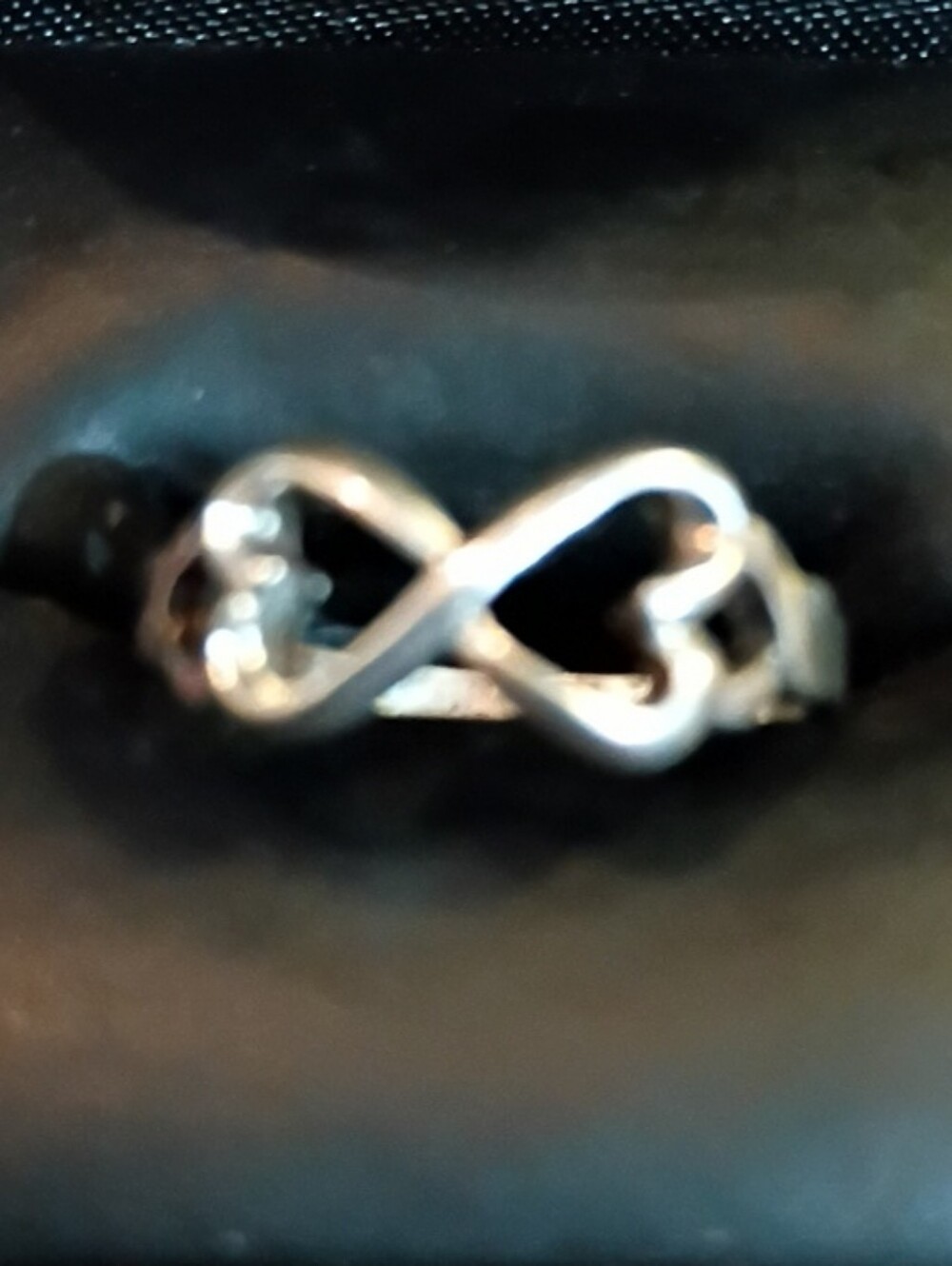 Sterling Silver Infinity Heart Ring 8
